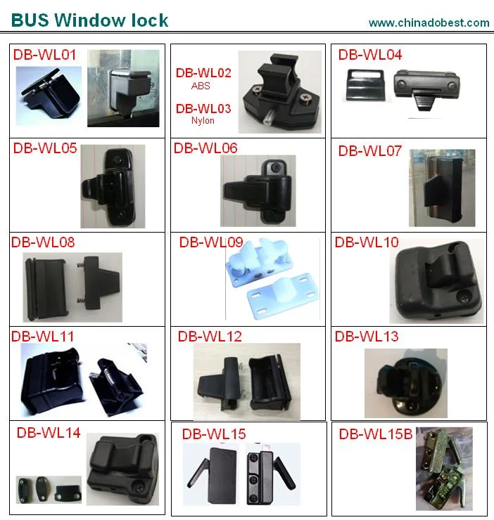 Bus Window Lock for Sliding Window