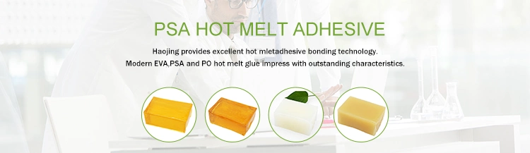 Hot Melt Labeling Glue Adhesive Psa Block for Thermal Label Paper with Good Bonding Strength