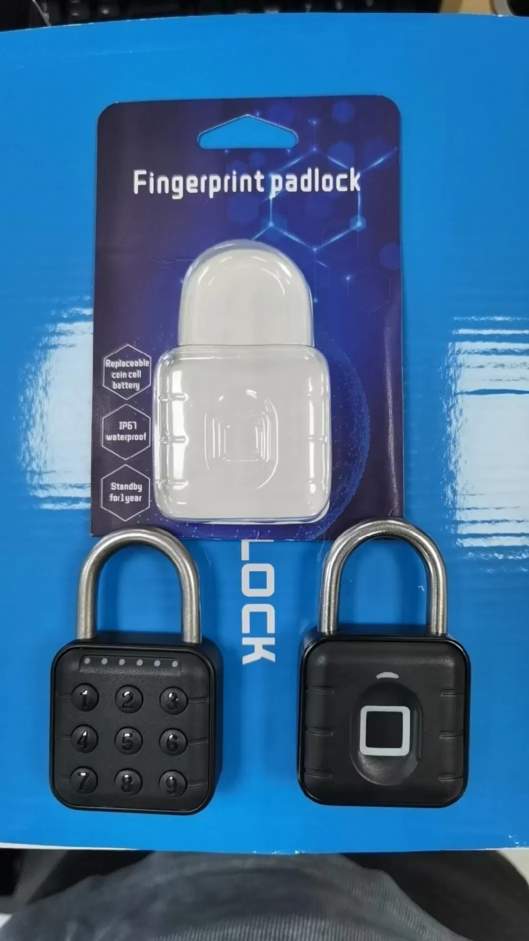 Password Padlock Smart Lock with USB Charging for Bags Luggage Suitcases Locker