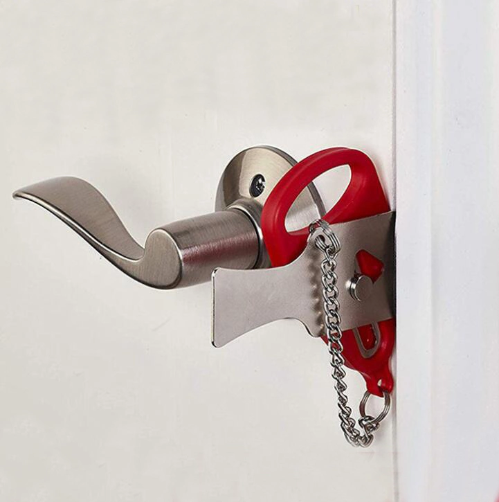 Yh2151 Portable Safety Door Lock Hotel Door Anti-Theft Lock Lock Top Door Door Padlock Anti-Theft Lock