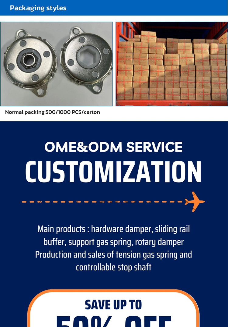 Customized Seat Soft-Closing 360-Degree Rotation Damper to Achieve High Torque Effect