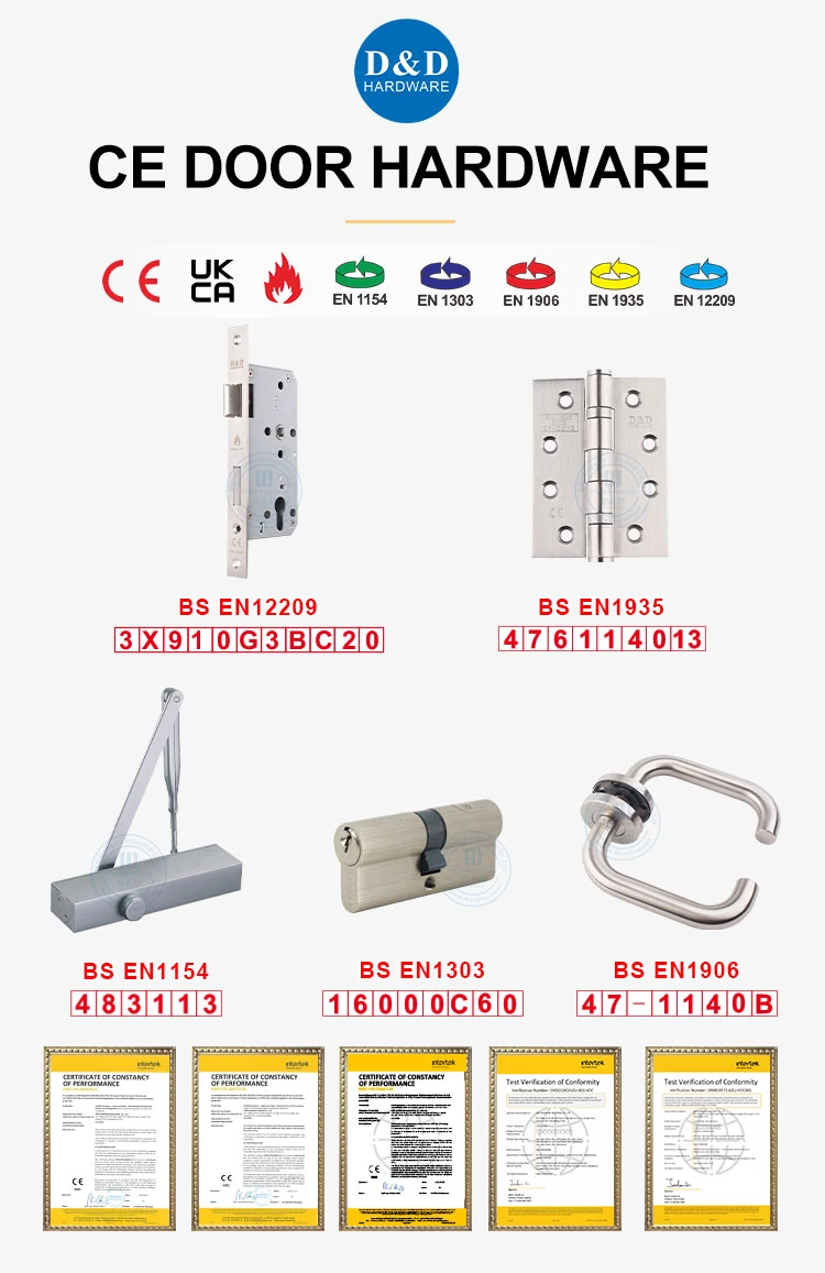 CE En1154 Adjustable Control Security Products Automatic Spring Sliding Hydraulic Swing Auto 180 Degree Aluminium Wood Commercial Fire Rated Double Door Closer