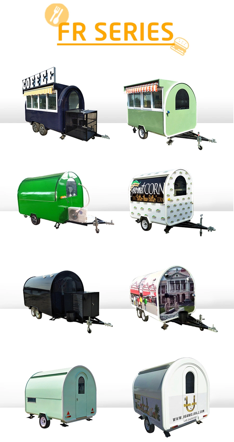 1.8 Meter Towable Food Cart Mobile Bar