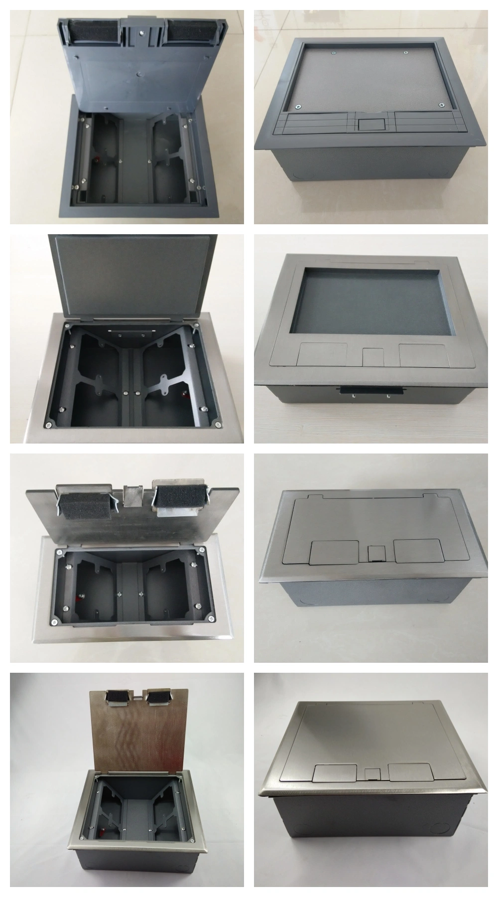 Floor Box Plastic Cover with 6positions Inside Europ Sockets Suitable