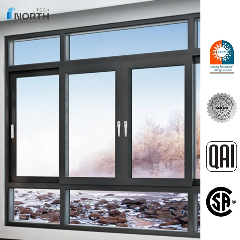 Factory Price Customized Windows and Doors New Design Double Glazed Glass Aluminium Aluminum Alloy Profile Metal Sliding Window