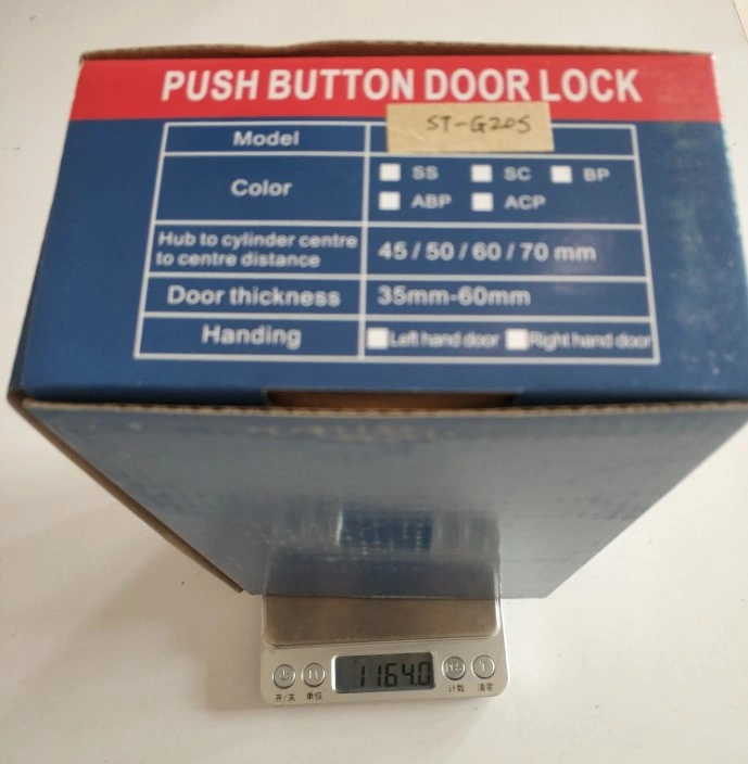 Double Sided Waterproof Mechanical Keypads Code Door Keyless Lock with Handle