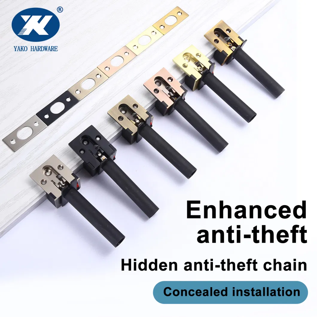 Hidden Anti-Theft Chain Safety Lock Invisible Buckle Concealed Door Guard Chain