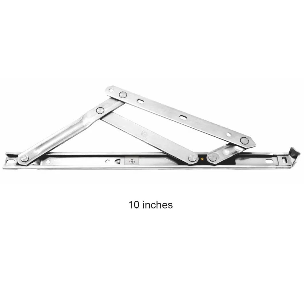 SUS304 Side Hung Casement Window Single Supporting Points Friction Stay