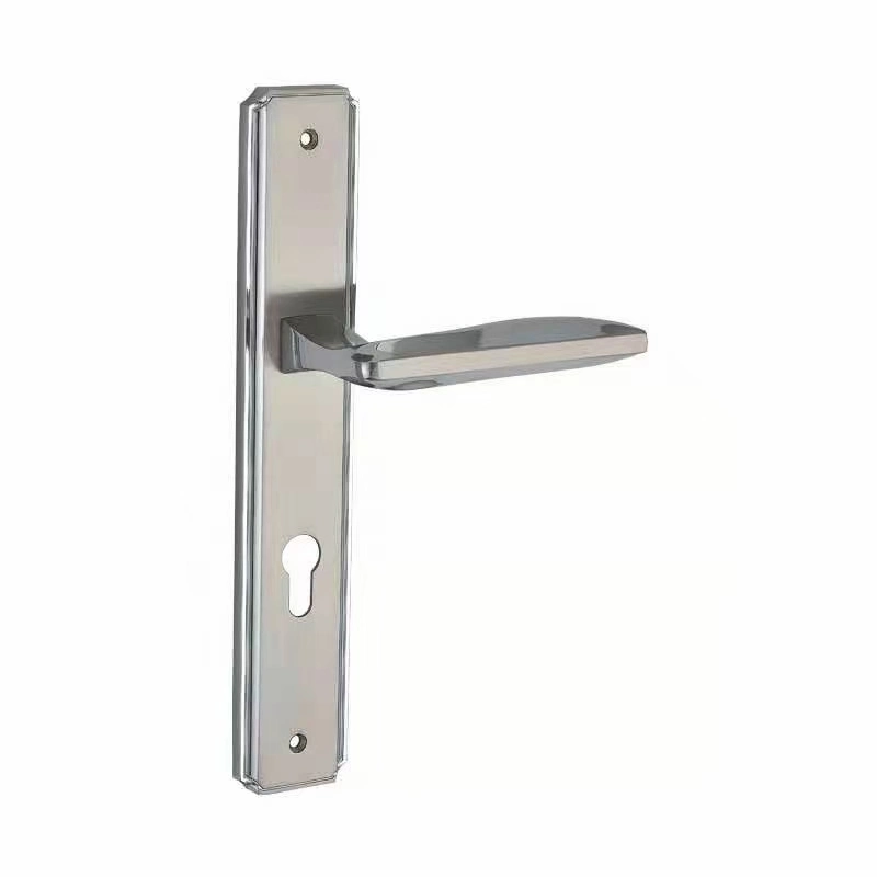 Universal Security Door Handle Thickened Panel Solid Indoor Dual Latch Barth Room Door and Balcony Door Lock