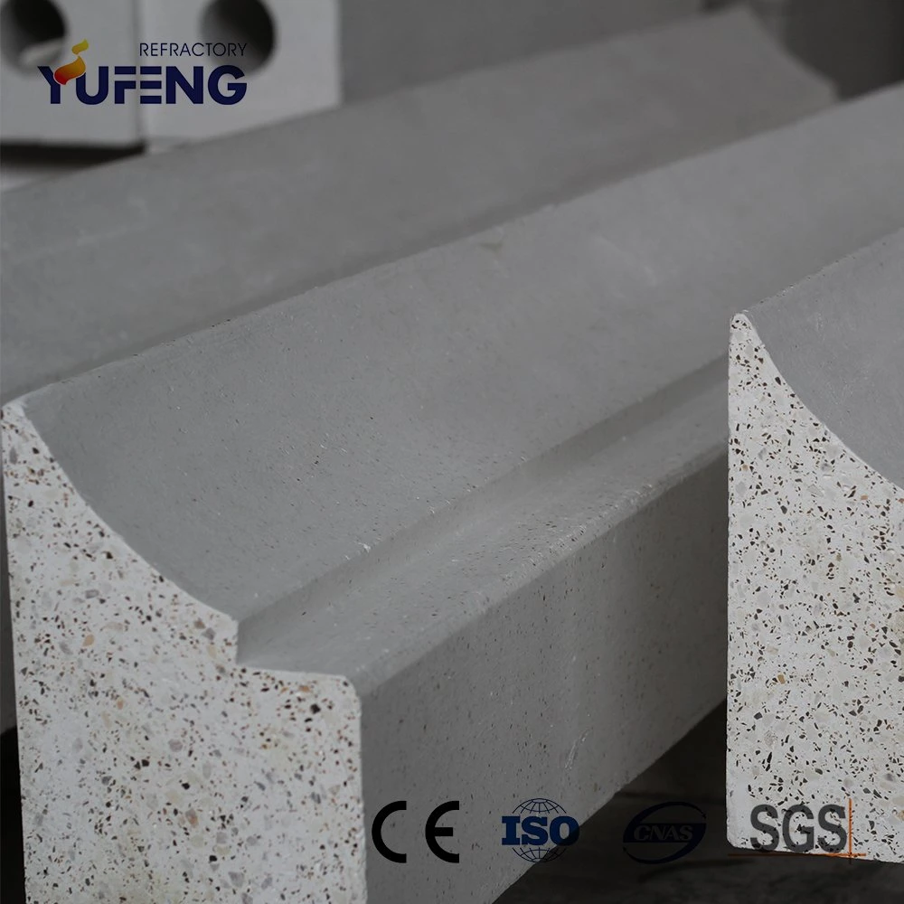 2900mm Large Size Zirconium Mullite Lip Stone Customized Refractory Blocks