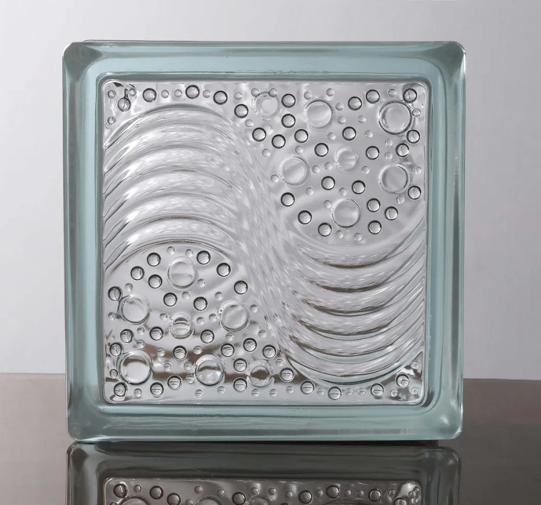 New Transparent Decorative 190*190*80mm Glass Block Crystal Glass Bricks Hollow Glass Block