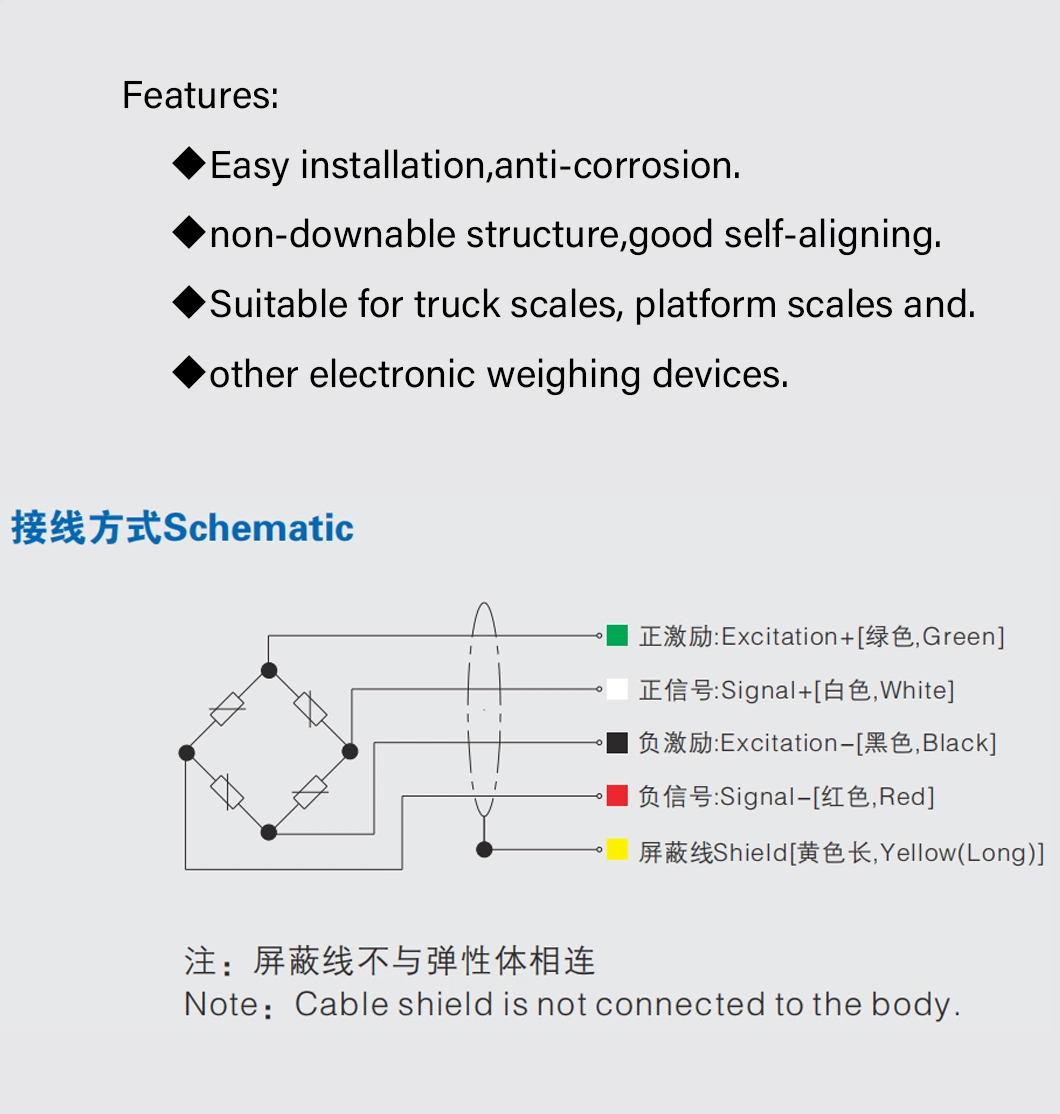 Elevator Load Weighing Device Load Cell Overload Limiter