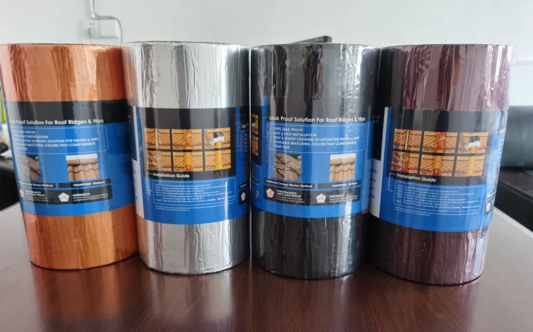 Bitumen Asphalt Bitumous Repair Tape with Aluminum Foil for Window Door Pipe