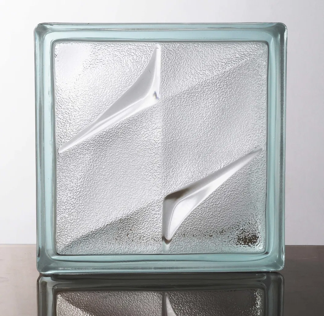 New Transparent Decorative 190*190*80mm Glass Block Crystal Glass Bricks Hollow Glass Block