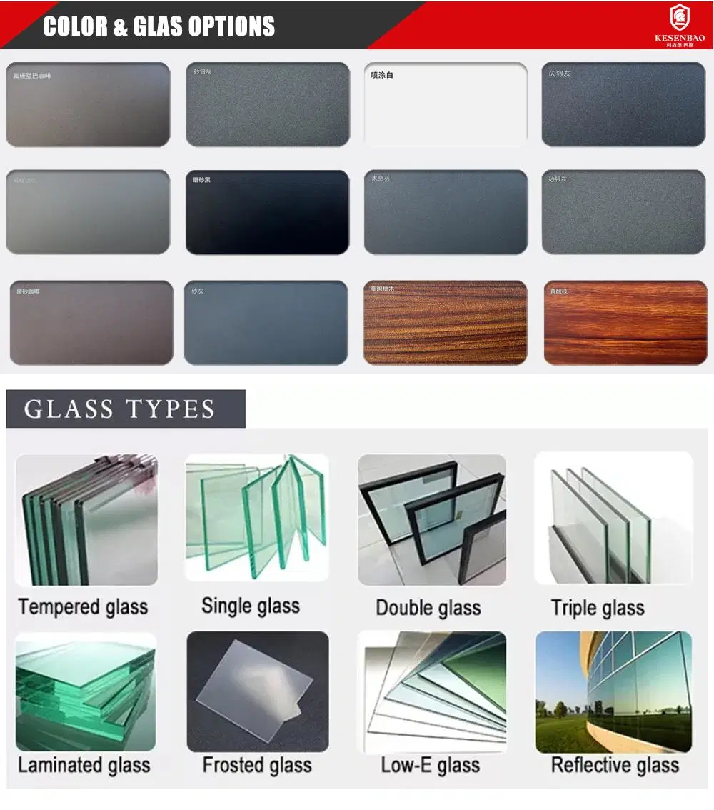 New Design Manual Ventilation Frosted Tempered Glass Aluminum Lourver Window