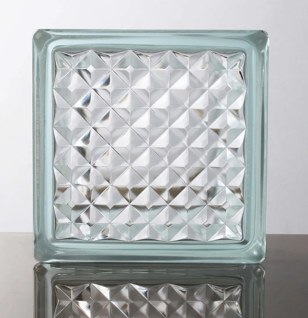 New Transparent Decorative 190*190*80mm Glass Block Crystal Glass Bricks Hollow Glass Block