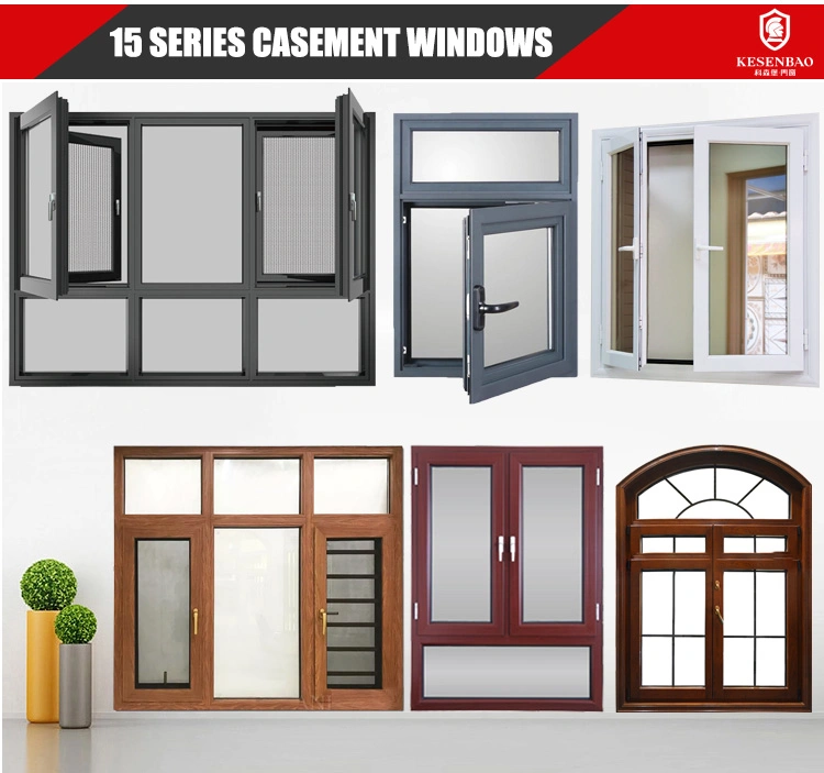 New Design Manual Ventilation Frosted Tempered Glass Aluminum Lourver Window