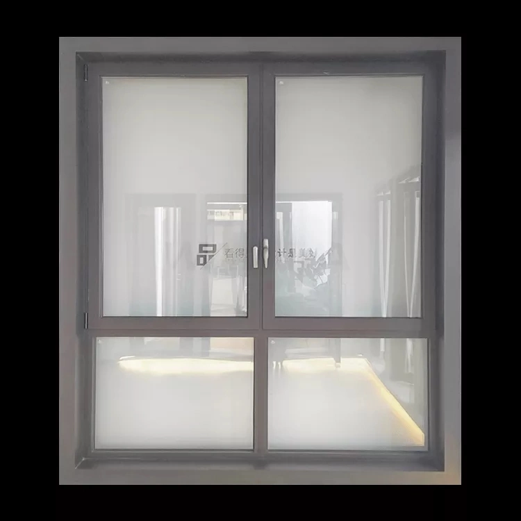 Automatic Sliding Window Lock Double Louver Aluminium Window