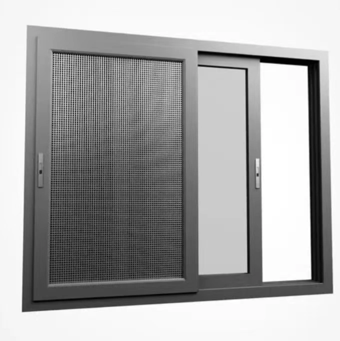 Aluminum Triple Glass Glazed Profile Swing Windows Soundproof Aluminium Casement Window
