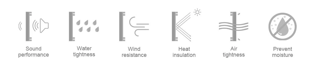 Aluminium Casement Window Glass Window