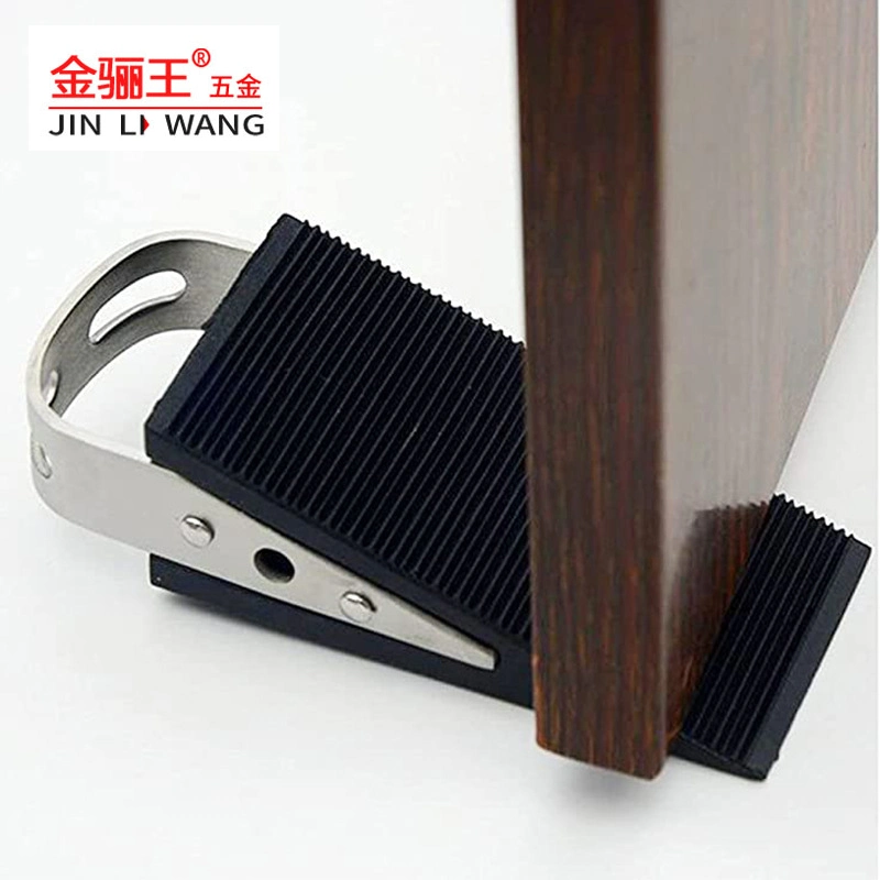 Heavy Duty Exterior Door Wedge Rubber Triangle Non Punching Underground Door Stops