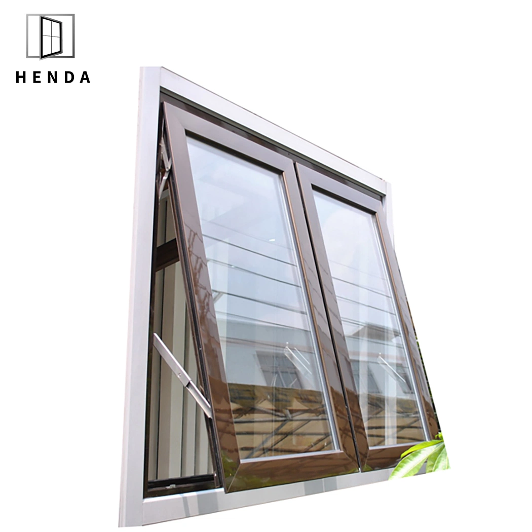 Australia Standard Aluminum Awning Metal Window with Winder Chain Lock Mosquito Net Awning/Casement/Sliding/Aluminum Window