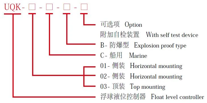 Uqk 01 02 03 Magnetic Switch Normally Open for Float Type Liquid Level Switch