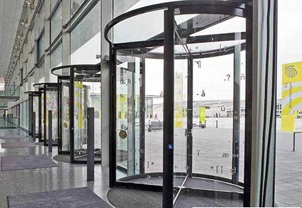 All-Glass / Full Glass Crystal Revolving Door Diameter 1.8 to 3.0 Meters