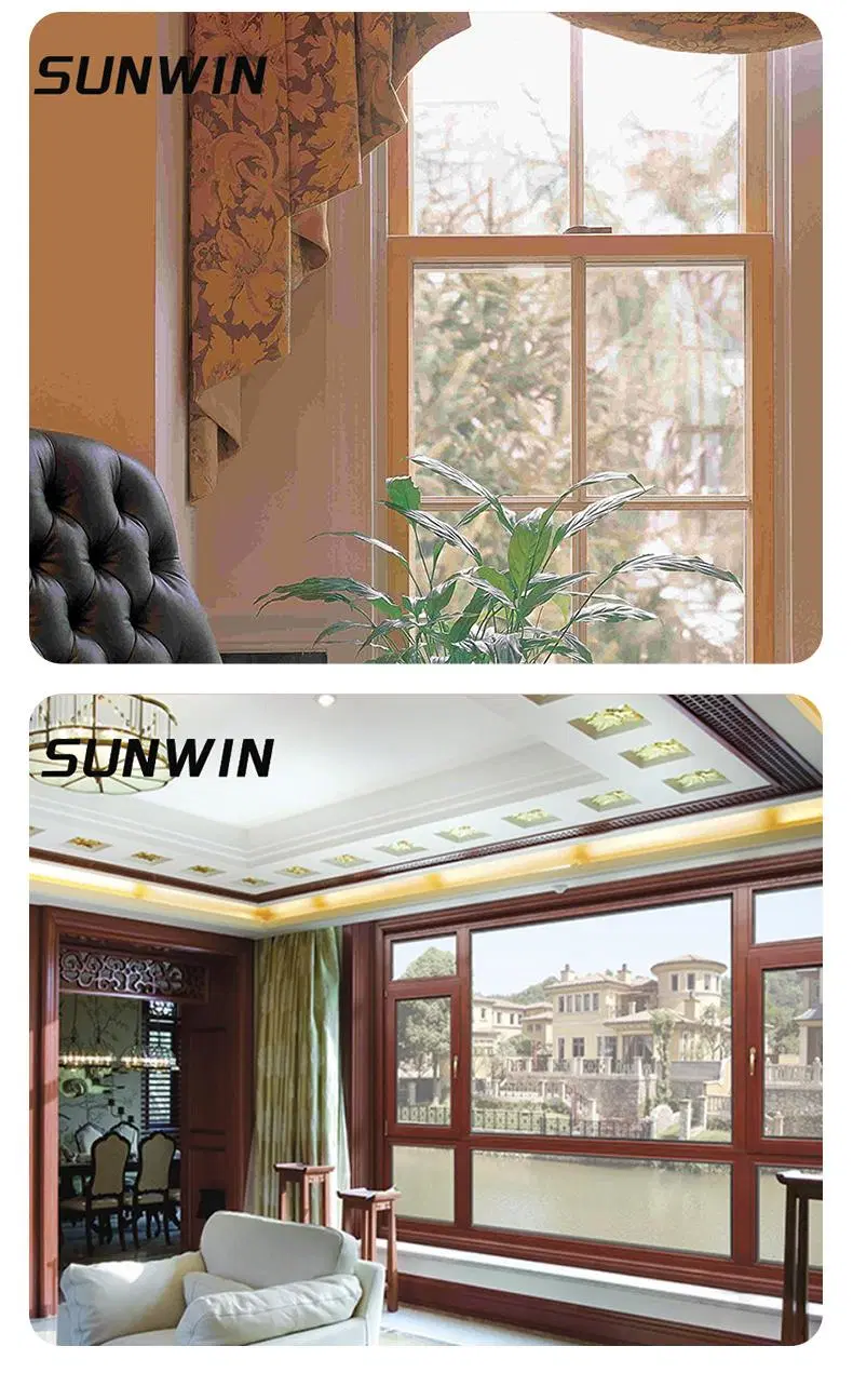 Made in China Locks for Wood Windows Wood Door Interior with Windows Wood-Aluminum Windows