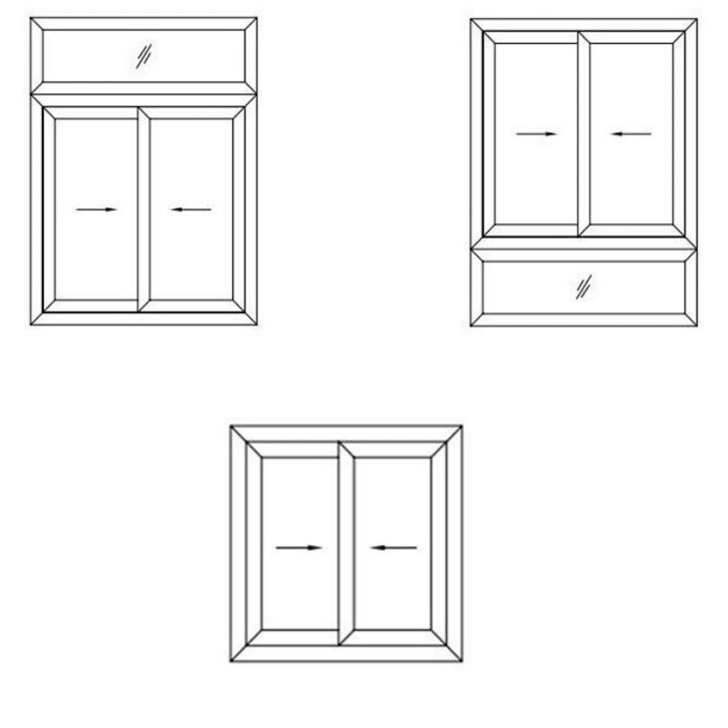 UPVC Windows Plastic Double Glazed Sliding Windows