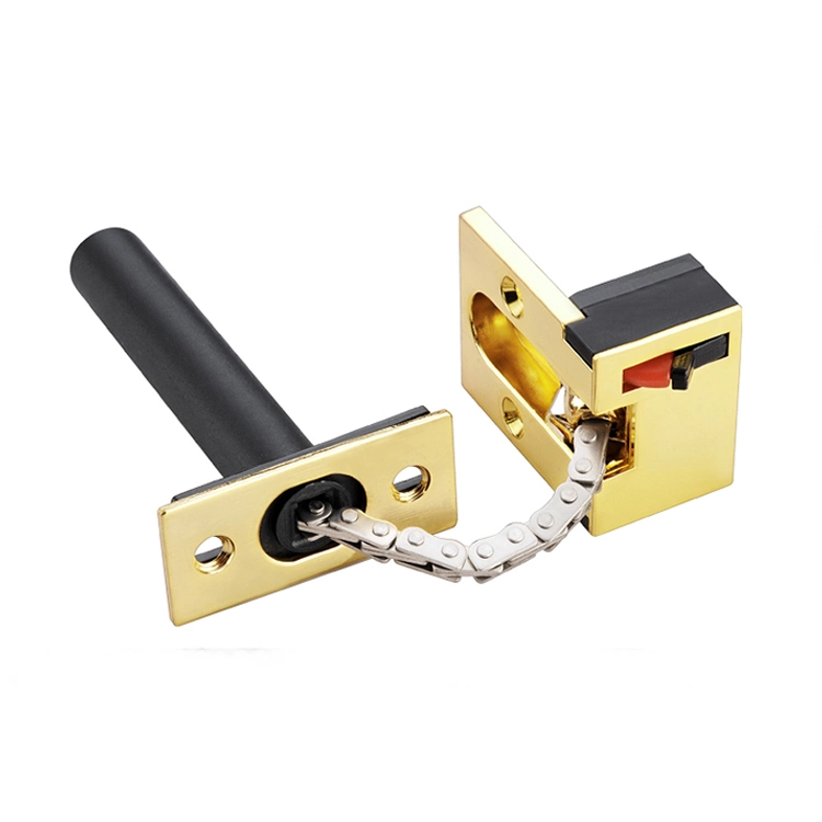 Gold Anti-Theft Zinc Alloy Hidden Security Door Chain Lock