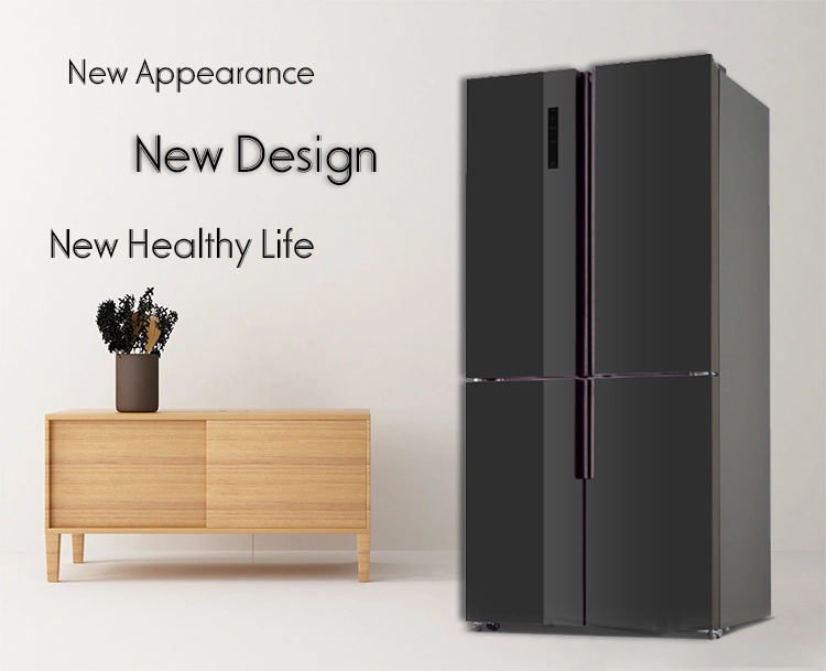 1.8m High Side by Side 4 Door Smart Refrigerator with Leg Digital Display with OEM Service