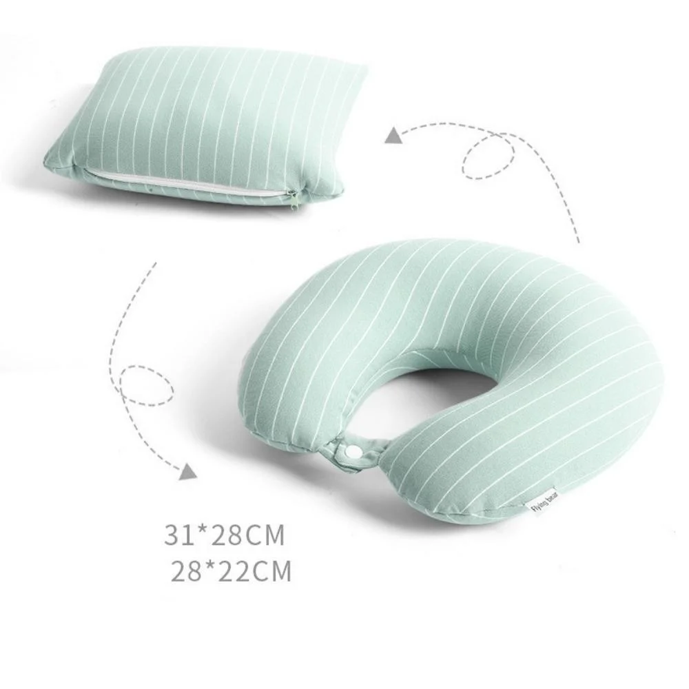 Four Seasons Portable Travel Nap Pillow Universal Deformable U Shape Pillow Filling Office Pad Wyz19730