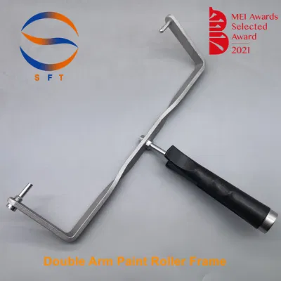 Double Arm Paint Roller Frames with Threaded Plastic Handle