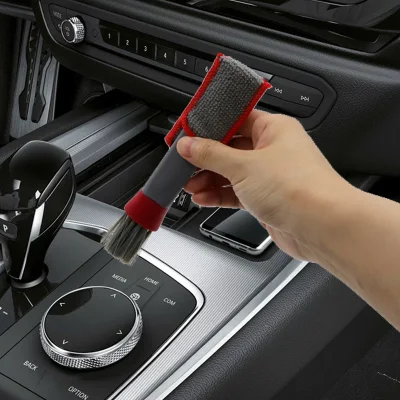 Fiber Automotive Interior Air Conditioning Vent Cleaning Tools Wash Brush