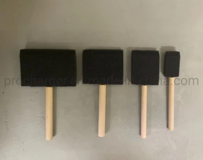 Factory Price Good Quality 1&quot; to 4&quot; Foam Painting Brush with Wooden/Plastic Handle