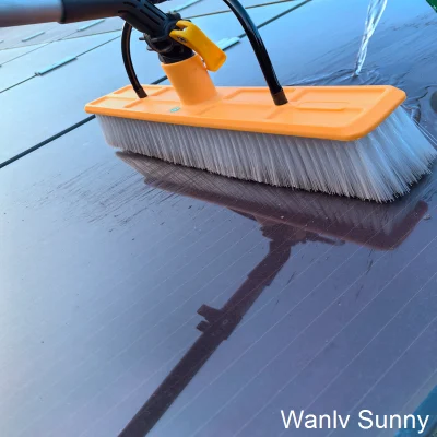 High Standard Manufacture Manual Spray Brush with 7.5 M Telescopic Water Fed Handle for Cleaning Solar Panels Windows Glass Walls
