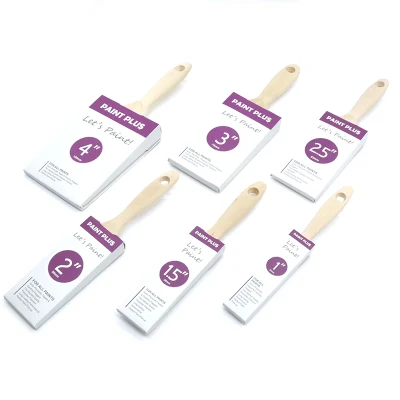 MSN Wooden Handle Dual Colored Design Paint Brush Good Visual Effect Commercial Paint Brush