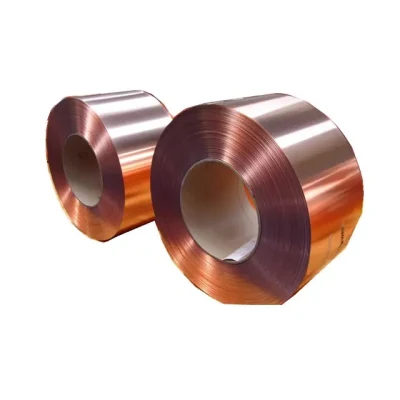 Half Hard Pure Thin C10100 C10300 C11000 C12200 Copper Foil Tape in Coil 99.9% Pure Copper