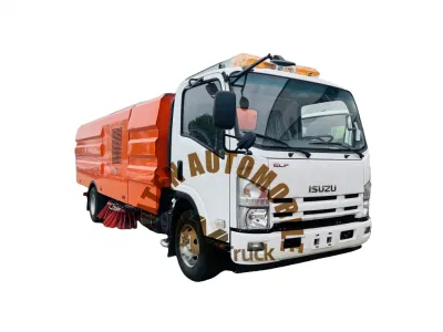 Isuzu 10tons 10cbm Hot Selling Good Quality Street Cleaning Truck Road Sweeper Machine Vacuum Road Sweeper Suction Truck