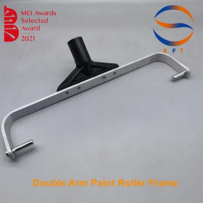 Plastic Handle Double Arm Paint Roller Frame for Extension Pole