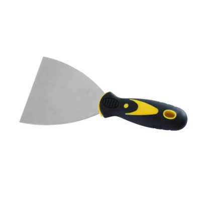 4&quot; Stainless Steel Wall Scraper Putty Knife with TPR Soft Handle