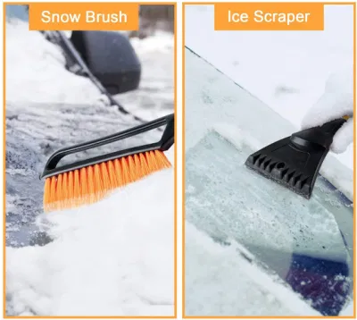 Extra Long Handle and Detachable Snow Brush with Ergonomic Foam Frip for Cars, Trucks, Suvs