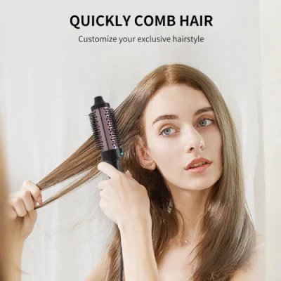 Curling Iron Brush Heating Roller Brush Ionic Thermal Round Brush for Loose Curl