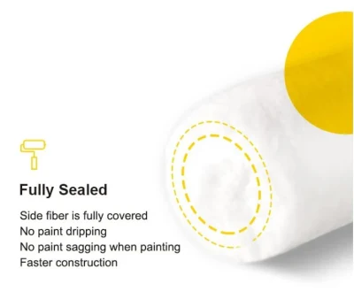 Polyester Fabric 18mm Nap Large Paint Absorption Customized 9&prime;&prime; Paint Roller for for Large Painting Interior DIY