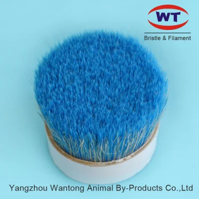 Grey Boiled Bristles Mixed with Synthetic Polyester Pet PBT Tapered Filaments for Paint Brushes Making