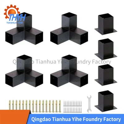 Hot Sale 3-Way 90 Corner Carbon Steel 4X4/6X6/8X8 Way Connector Formwork Bracket