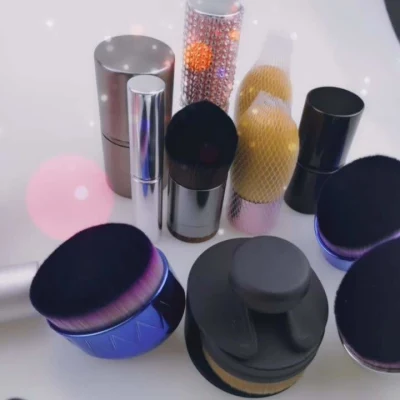 Flat Round Cosmetic Cruelty Free Makeup Oval Brush
