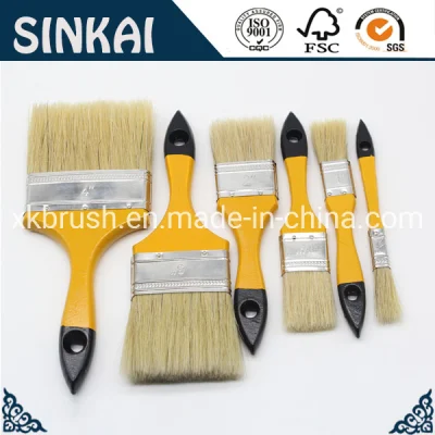 Wooden Handle Paint Brush with Bristle Mixed with Synthetic Filaments for Philippine Market
