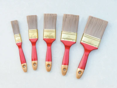 Pure White Bristle Brush with Wooden Handle/Paint Brush/Flat Brush/Hand brush 1&quot;
